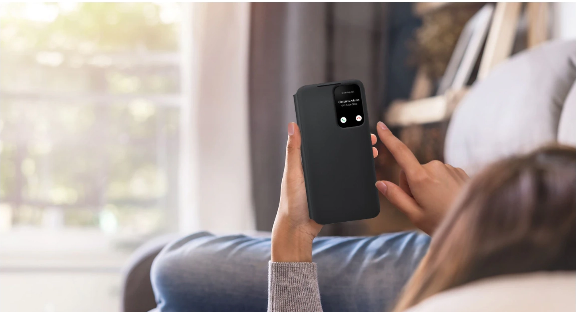 Bao da Samsung S22 Ultra Smart Clear View chính hãng